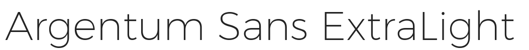 Argentum Sans ExtraLight.ttf字体下载