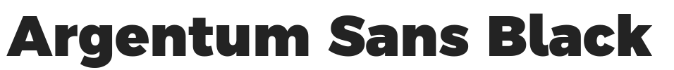 Argentum Sans Black.ttf字体下载