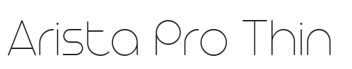 Arista Pro Thin.ttf字体下载