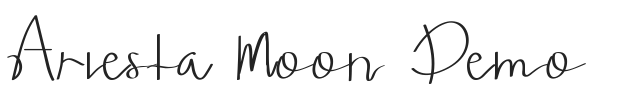 Ariesta Moon Demo.ttf字体下载