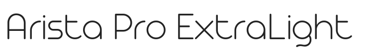 Arista Pro ExtraLight.ttf字体下载