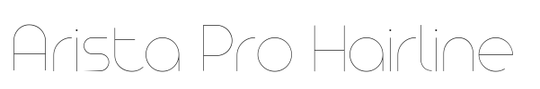 Arista Pro Hairline.ttf字体下载