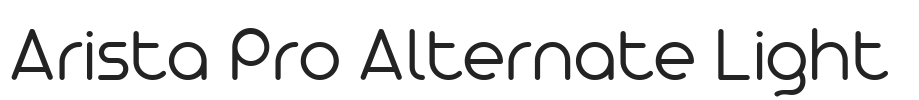 Arista Pro Alternate Light.ttf字体下载