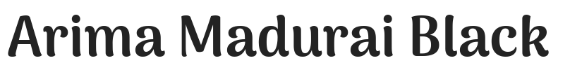 Arima Madurai Black.ttf字体下载