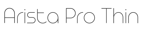 Arista Pro Thin.ttf字体下载