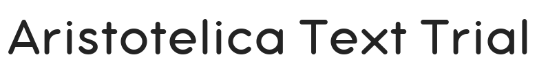 Aristotelica Text Trial.ttf字体下载