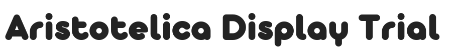 Aristotelica Display Trial.ttf字体下载