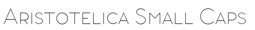 Aristotelica Small Caps.ttf字体下载