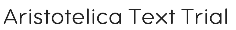 Aristotelica Text Trial.ttf字体下载