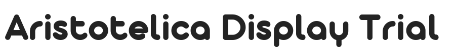 Aristotelica Display Trial.ttf字体下载