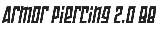 Armor Piercing 2.0 BB.ttf字体下载