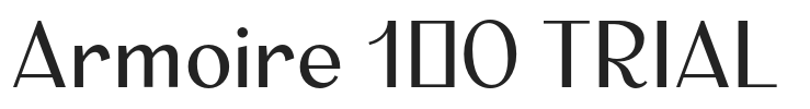Armoire 1.0 TRIAL.otf字体下载