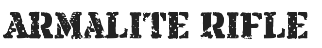 Armalite Rifle.ttf字体下载