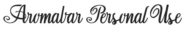 Aromabar Personal Use.ttf字体下载