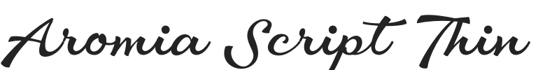 Aromia Script Thin.otf字体下载