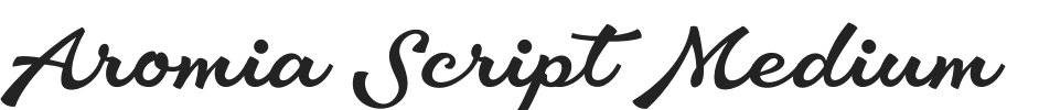 Aromia Script Medium.otf字体下载