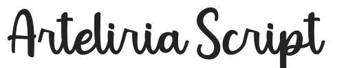 Arteliria Script.otf字体下载