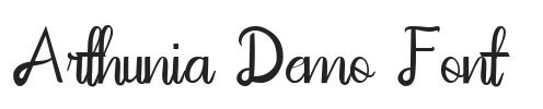 Arthunia Demo Font.ttf字体下载