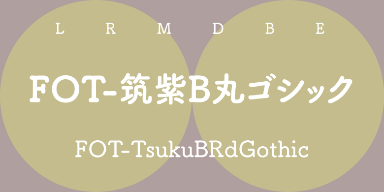 FOT-TsukuBRdGothic家族