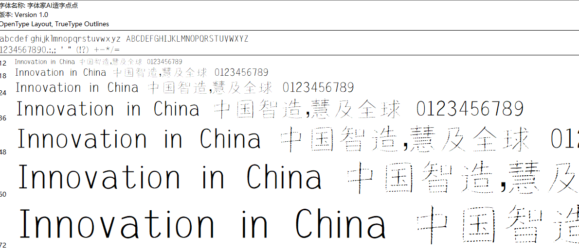 字体家AI造字点点