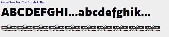 Ambra Sans英文字体打包下载