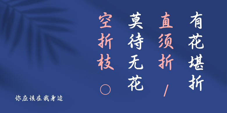 你应该在我身边