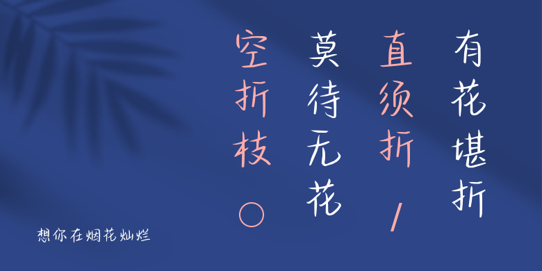 想你在烟花灿烂