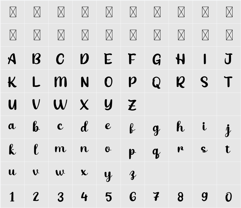 Babang 字符映射表