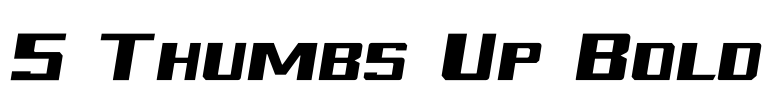 5 Thumbs Up Bold