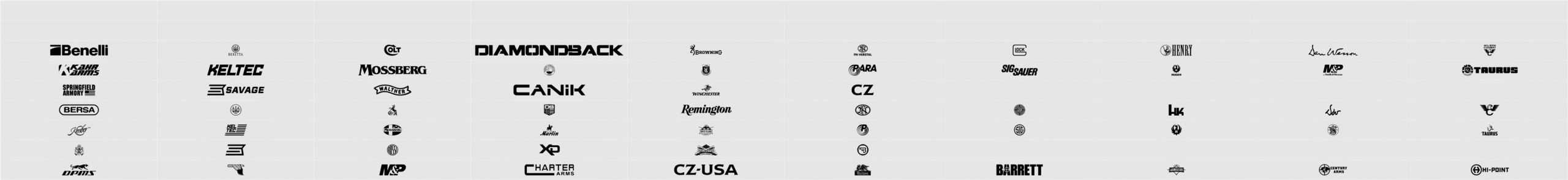 2nd Amendment Brands 字符映射表