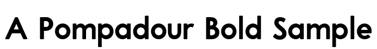 A Pompadour Bold Sample