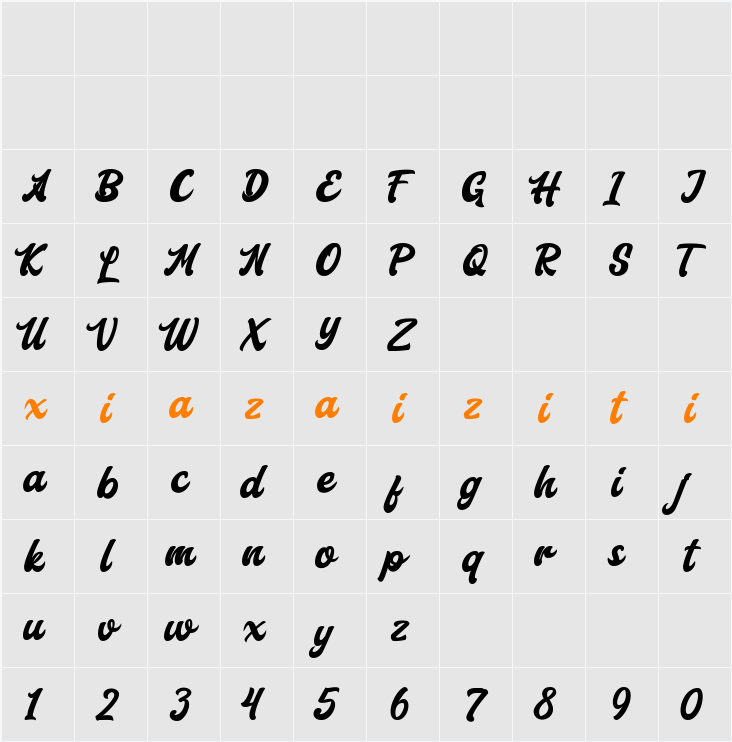 Aerillyo 字符映射表