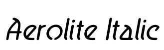 Aerolite Italic