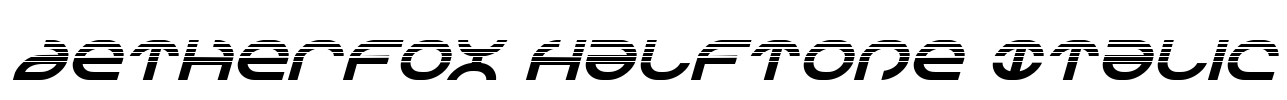 Aetherfox Halftone Italic