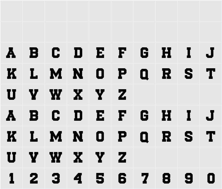 Meta Courage 字符映射表