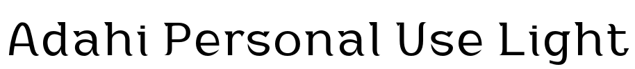 Adahi Personal Use Light