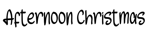 Afternoon Christmas 字体预览图