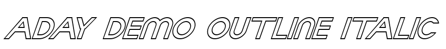 Aday Demo Outline Italic
