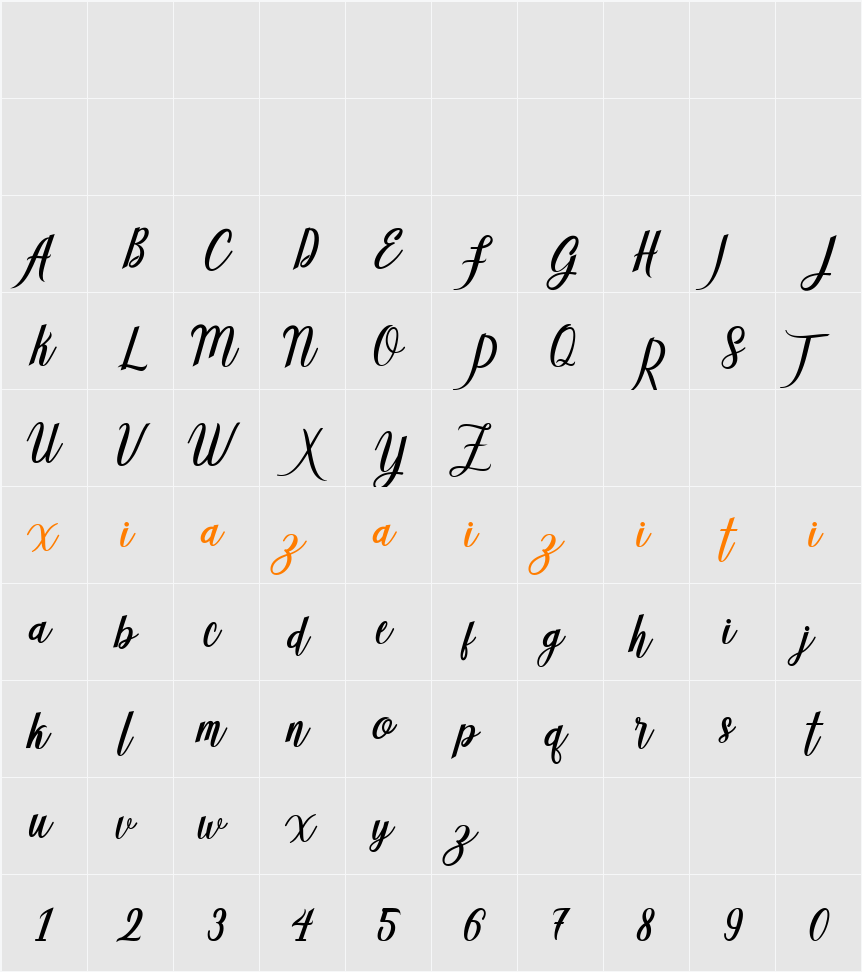 Adeline 字符映射表