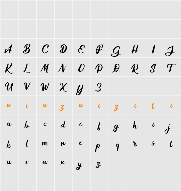 Adisone FREE 字符映射表