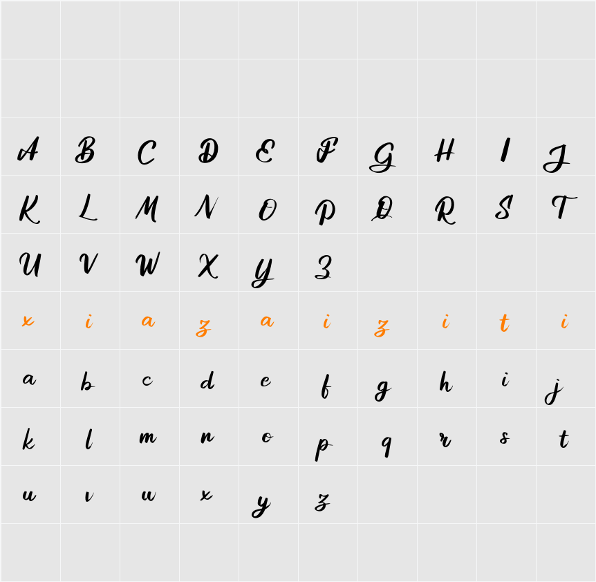 Adisone FREE 字符映射表