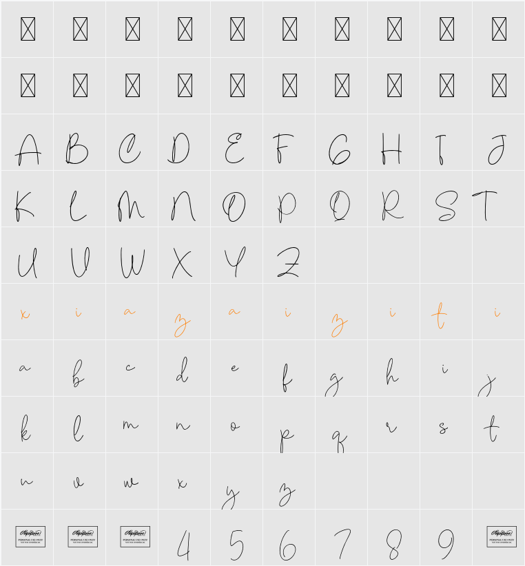 Aesthetic 字符映射表