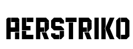 Aerstriko 字体预览图