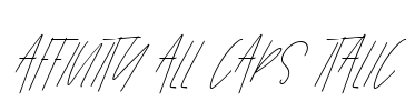 Affinity All Caps Italic