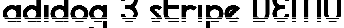 adidog 3 stripe DEMO