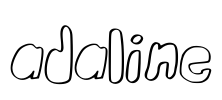 Adaline 字体预览图