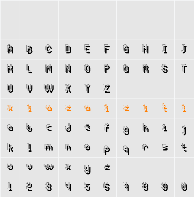 Afterparty 字符映射表