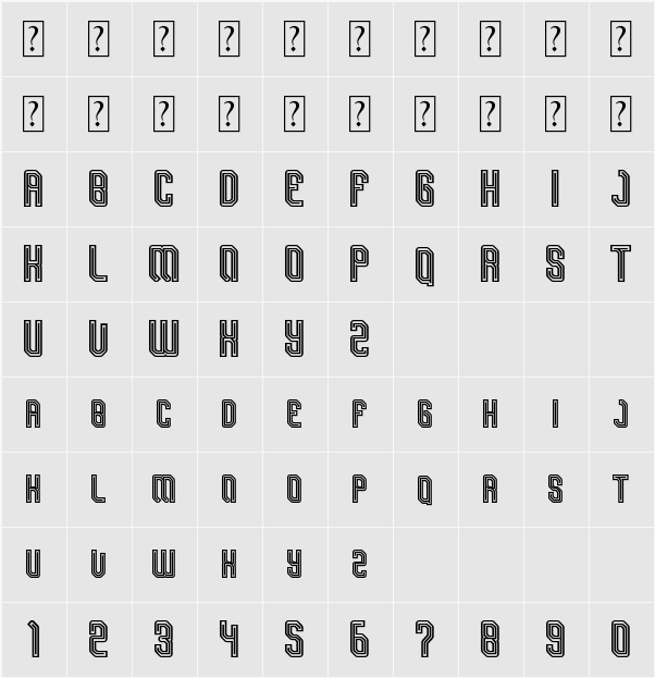 Sporticular 字符映射表