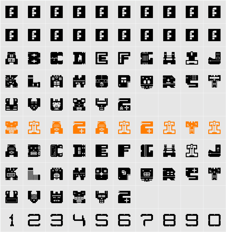 AFT1 Heterodoxa 字符映射表