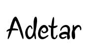 Adetar 字体预览图